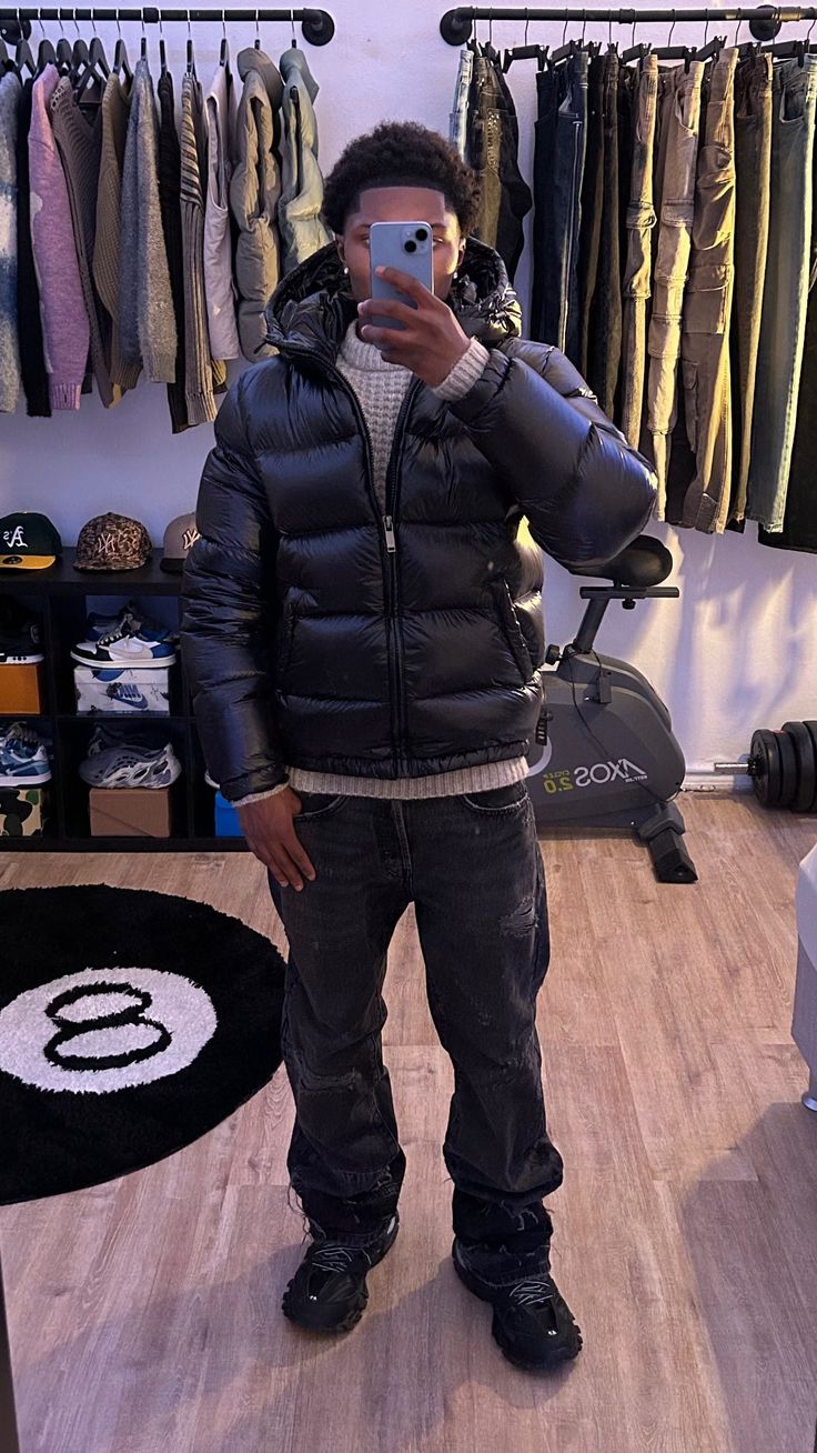 Eric | Men's Quilted Zip-Up Hooded Puffer Jacket