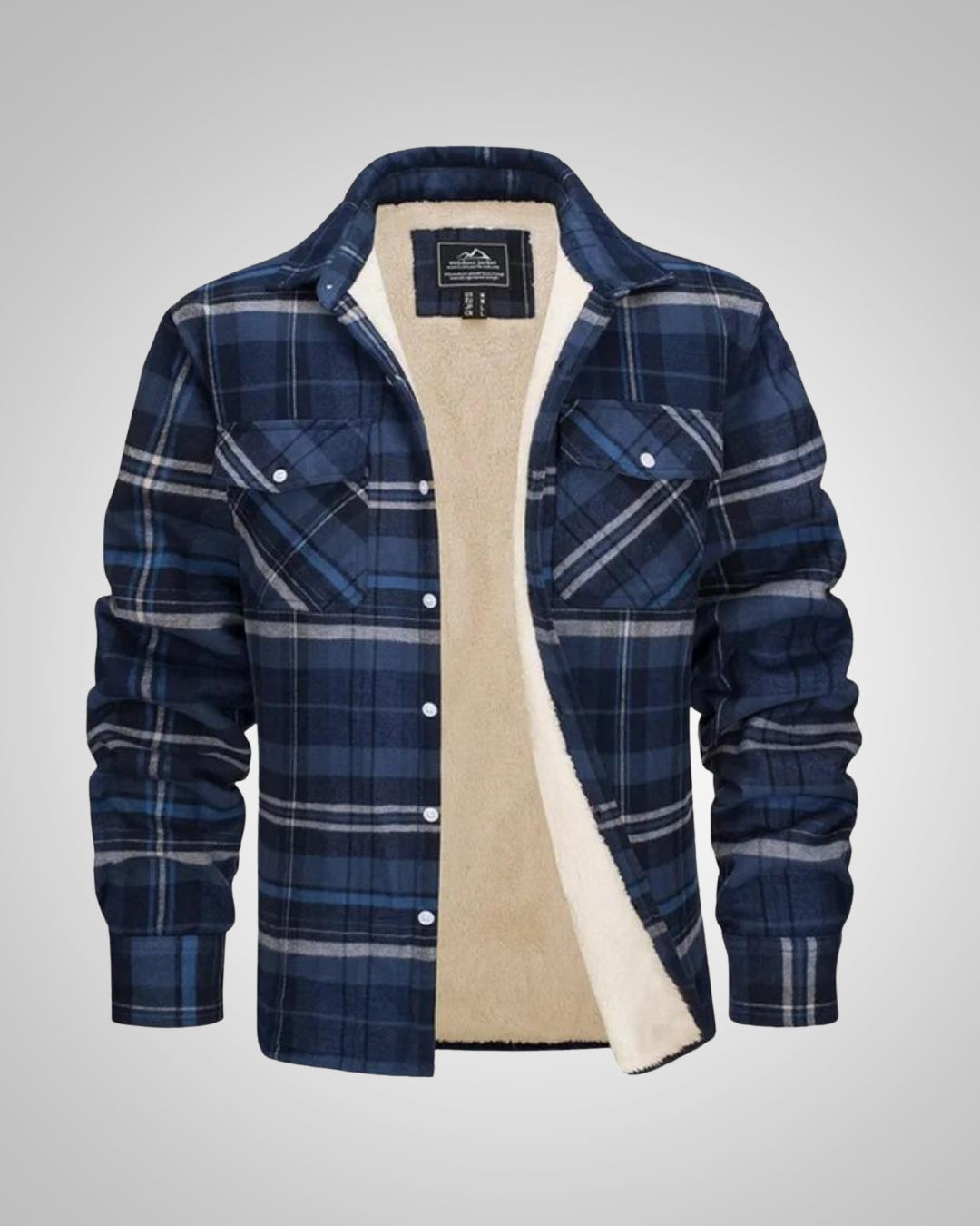 Owen | Men's Fleece-Lined Checked Jacket