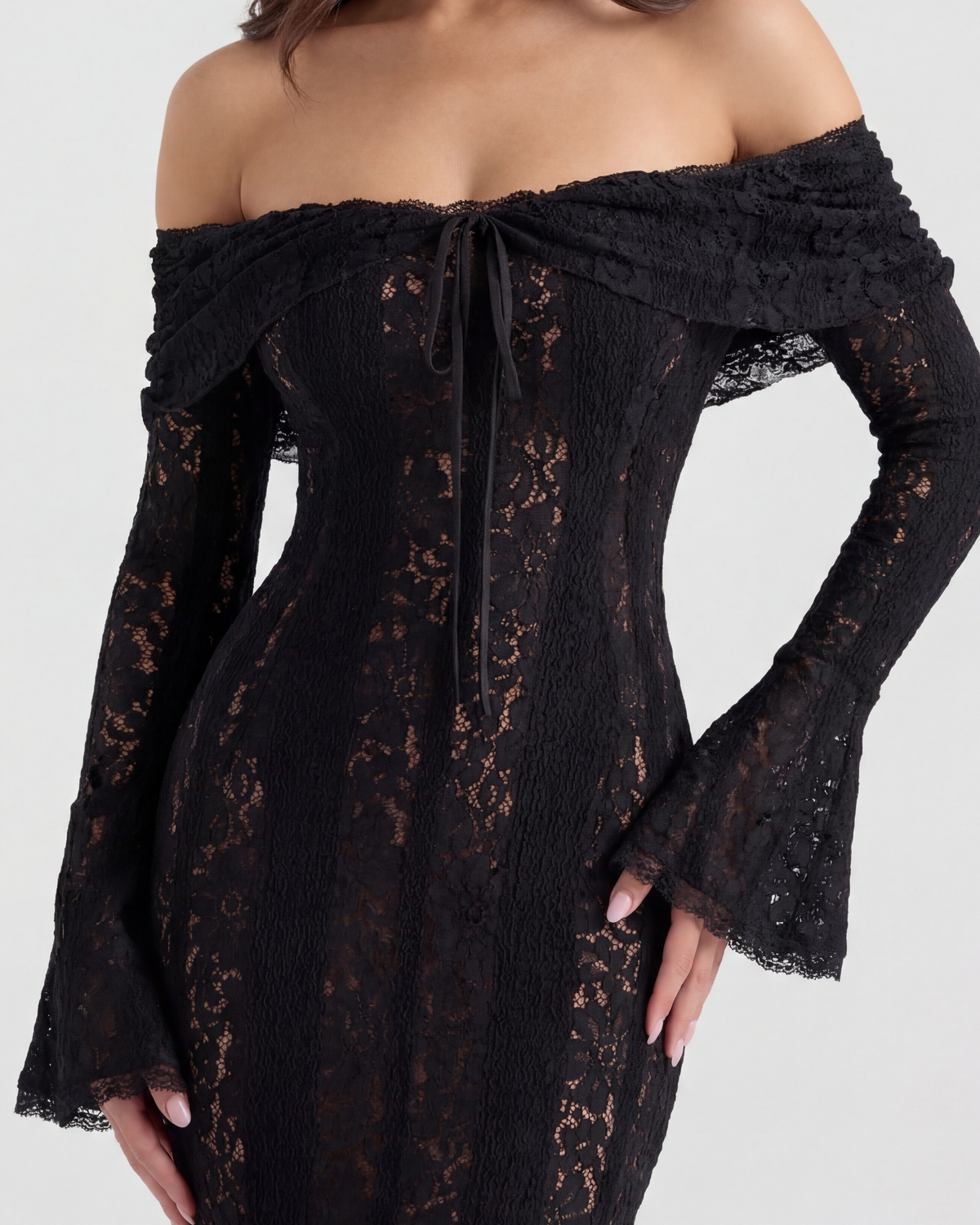 Rachel | Women's Off-Shoulder Maxi Wedding Guest Dress
