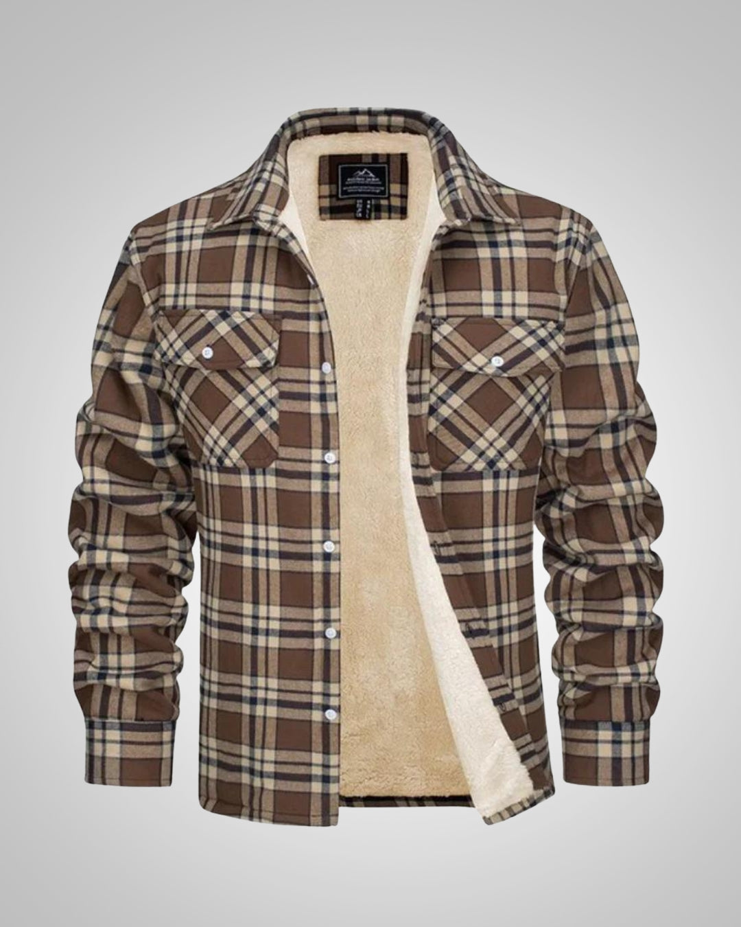 Owen | Men's Fleece-Lined Checked Jacket