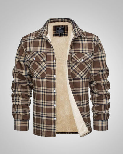 Owen | Men's Fleece-Lined Checked Jacket