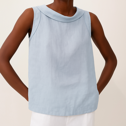 Ava | Women's Sleeveless High Neck Casual Summer Top