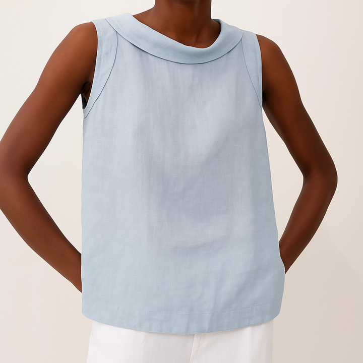 Ava | Women's Sleeveless High Neck Casual Summer Top