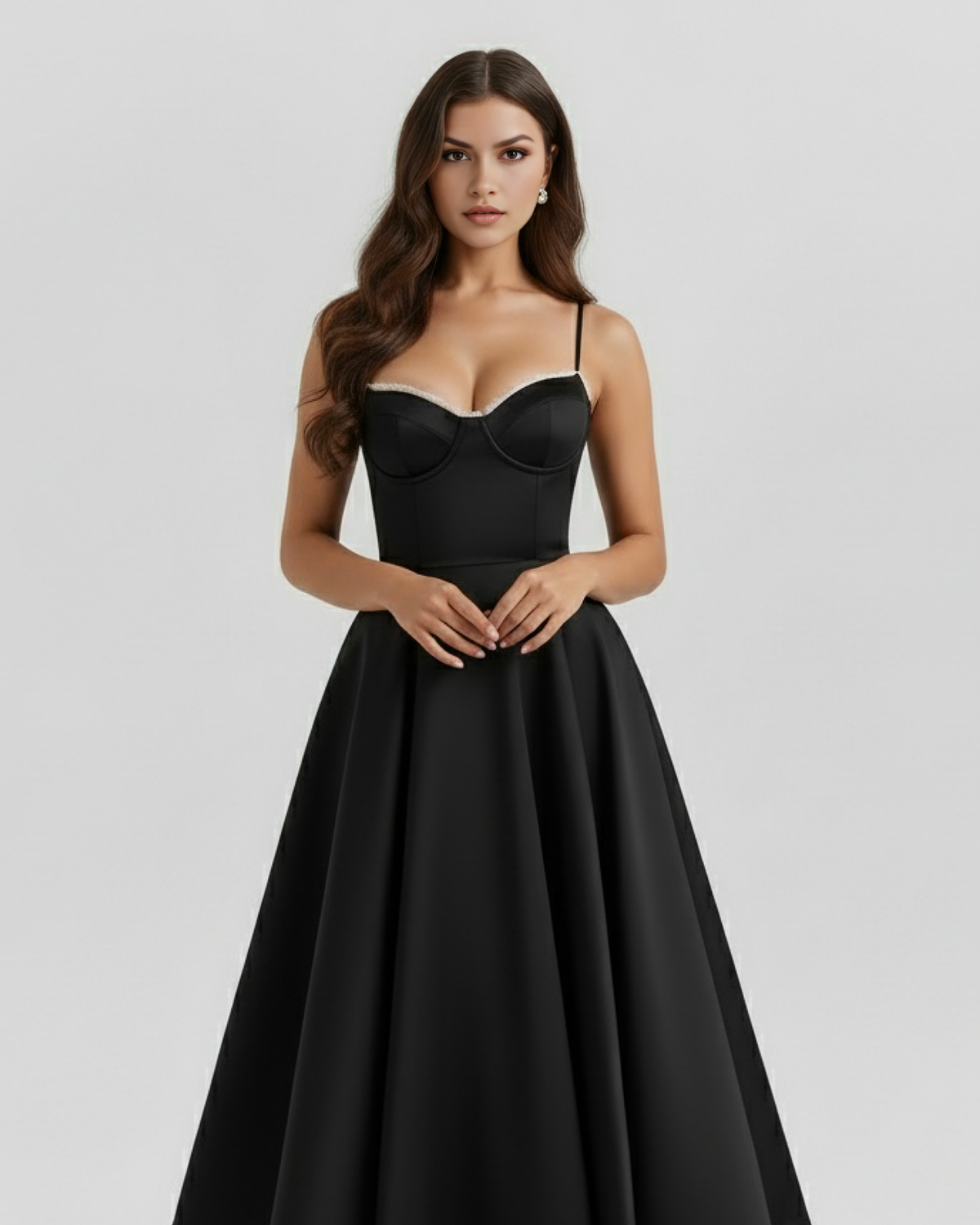 Victoria | Women's Elegant A-line Midi Dress