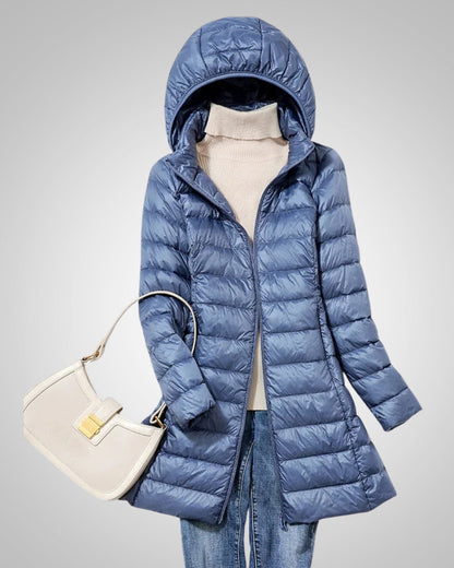 Carolyn | Women's Quilted Light Long Puffer Jacket
