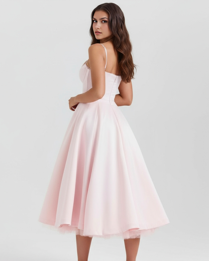 Victoria | Women's Elegant A-line Midi Dress