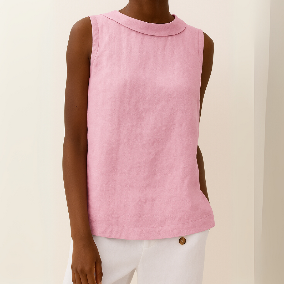 Ava | Women's Sleeveless High Neck Casual Summer Top