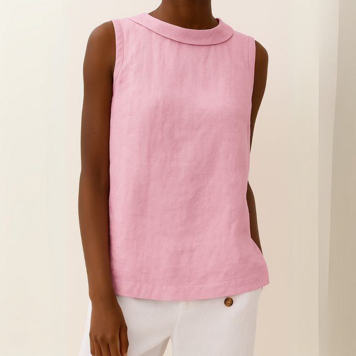 Ava | Women's Sleeveless High Neck Casual Summer Top