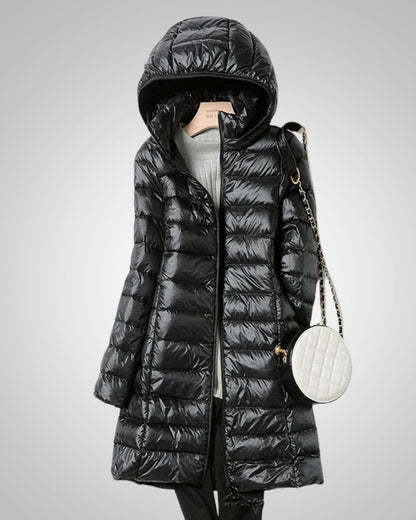 Carolyn | Women's Quilted Light Long Puffer Jacket