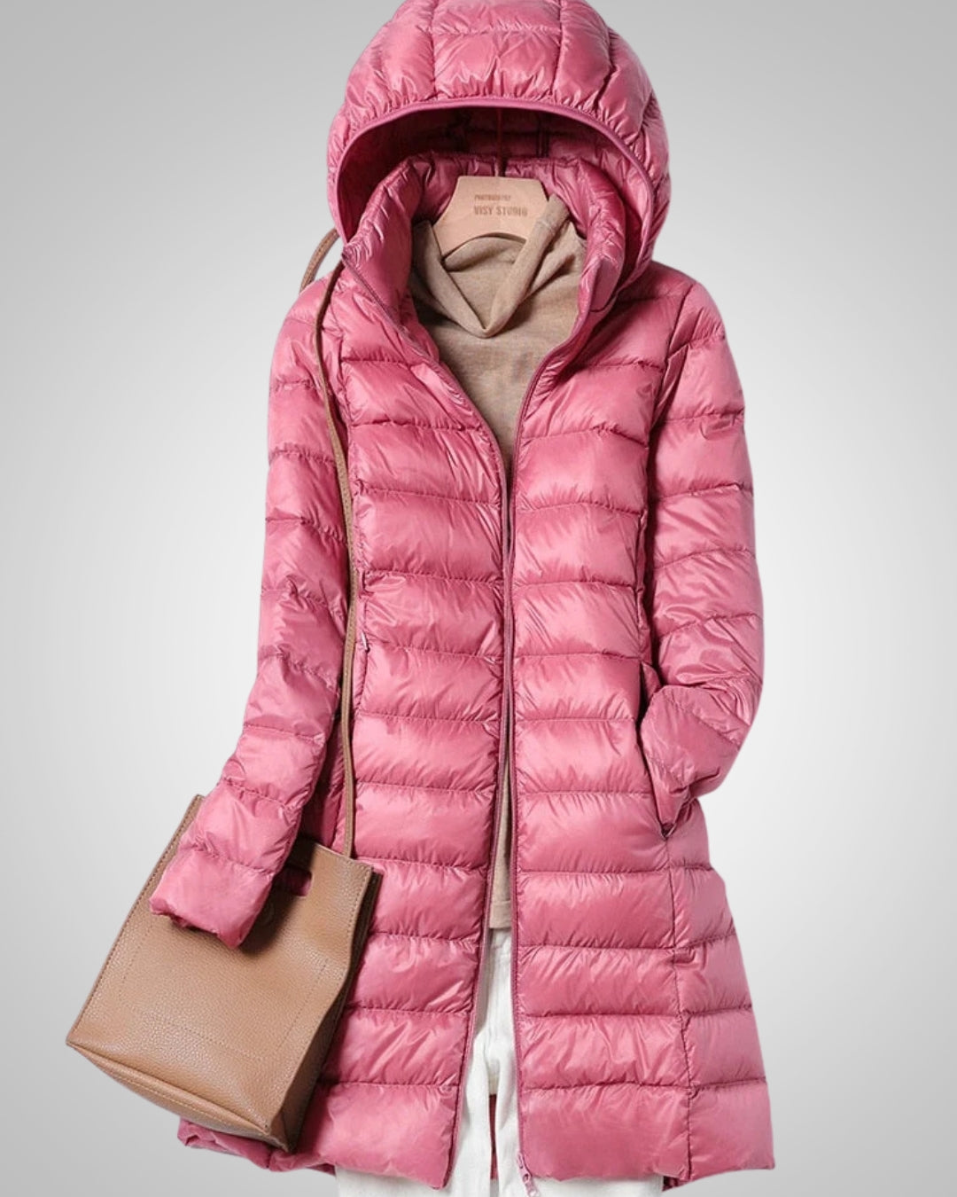 Carolyn | Women's Quilted Light Long Puffer Jacket