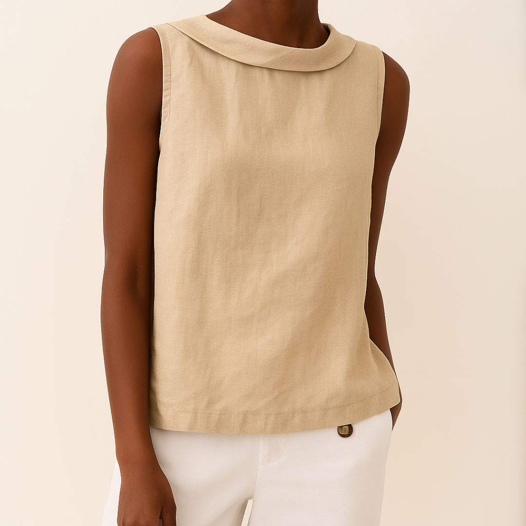 Ava | Women's Sleeveless High Neck Casual Summer Top