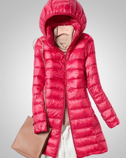 Carolyn | Women's Quilted Light Long Puffer Jacket