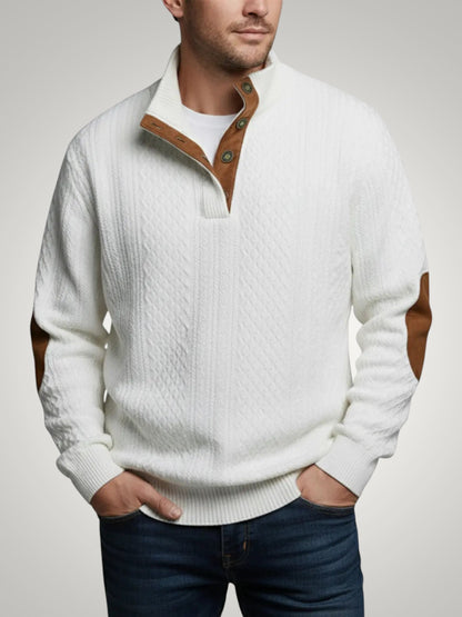 Thomas | Men's Button Cable Knit Sweater