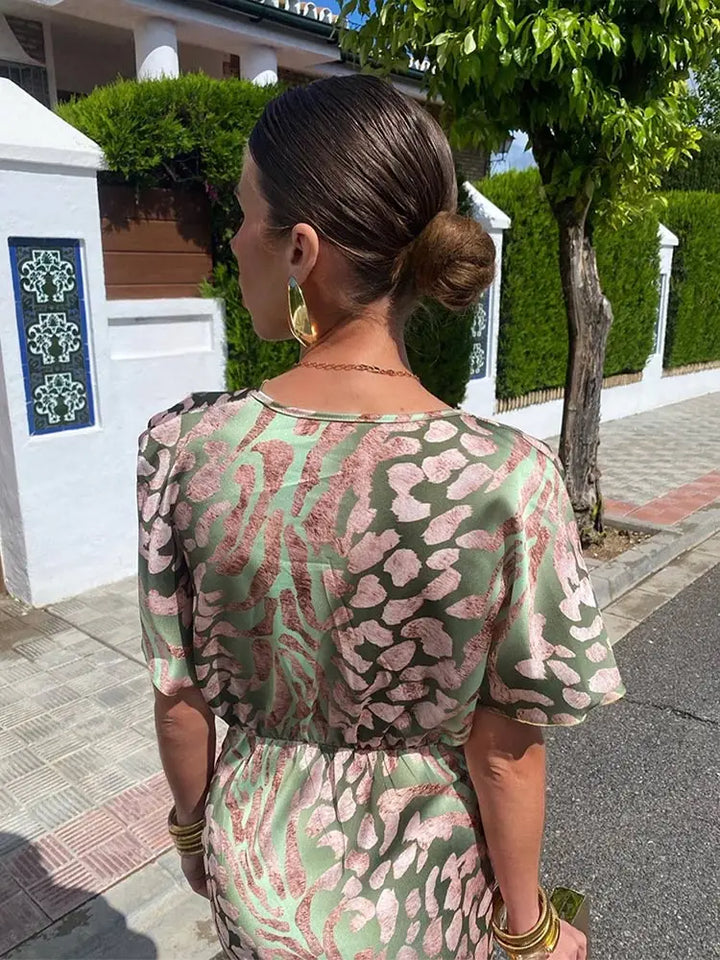 Sienna | Women's V-Neck Summer Midi Dress