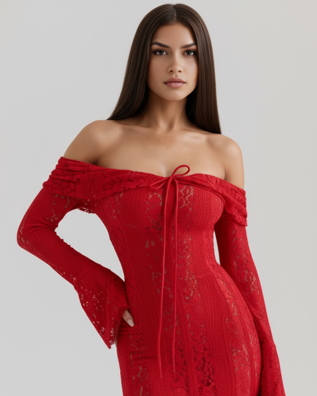 Rachel | Women's Off-Shoulder Maxi Wedding Guest Dress