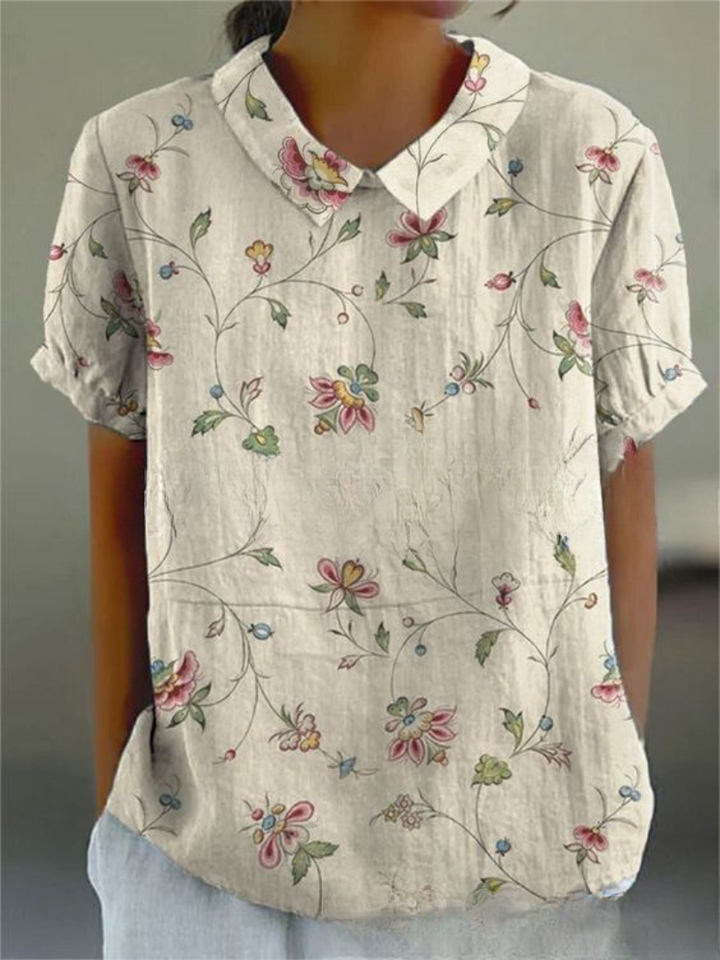 Maya | Women's Floral Print V-Neck Casual Summer Blouse