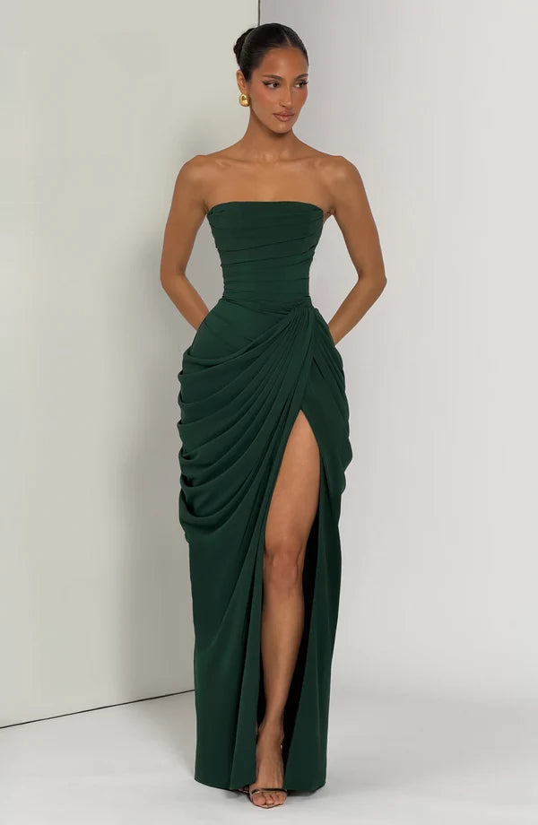 Deborah | Women's Strapless Draped Corset Dress