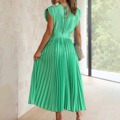 Tabitha | Women's Pleated Wedding Guest Maxi Dress