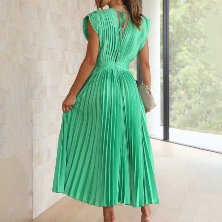 Tabitha | Women's Pleated Wedding Guest Maxi Dress