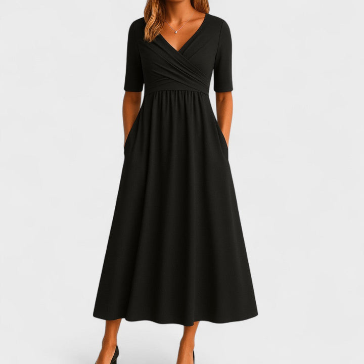 Mila | Women's Summer V-Neck Midi Dress