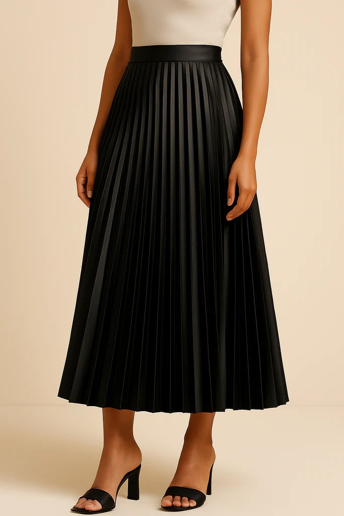 Noemi | Women's Summer Casual Pleated Midi Skirt
