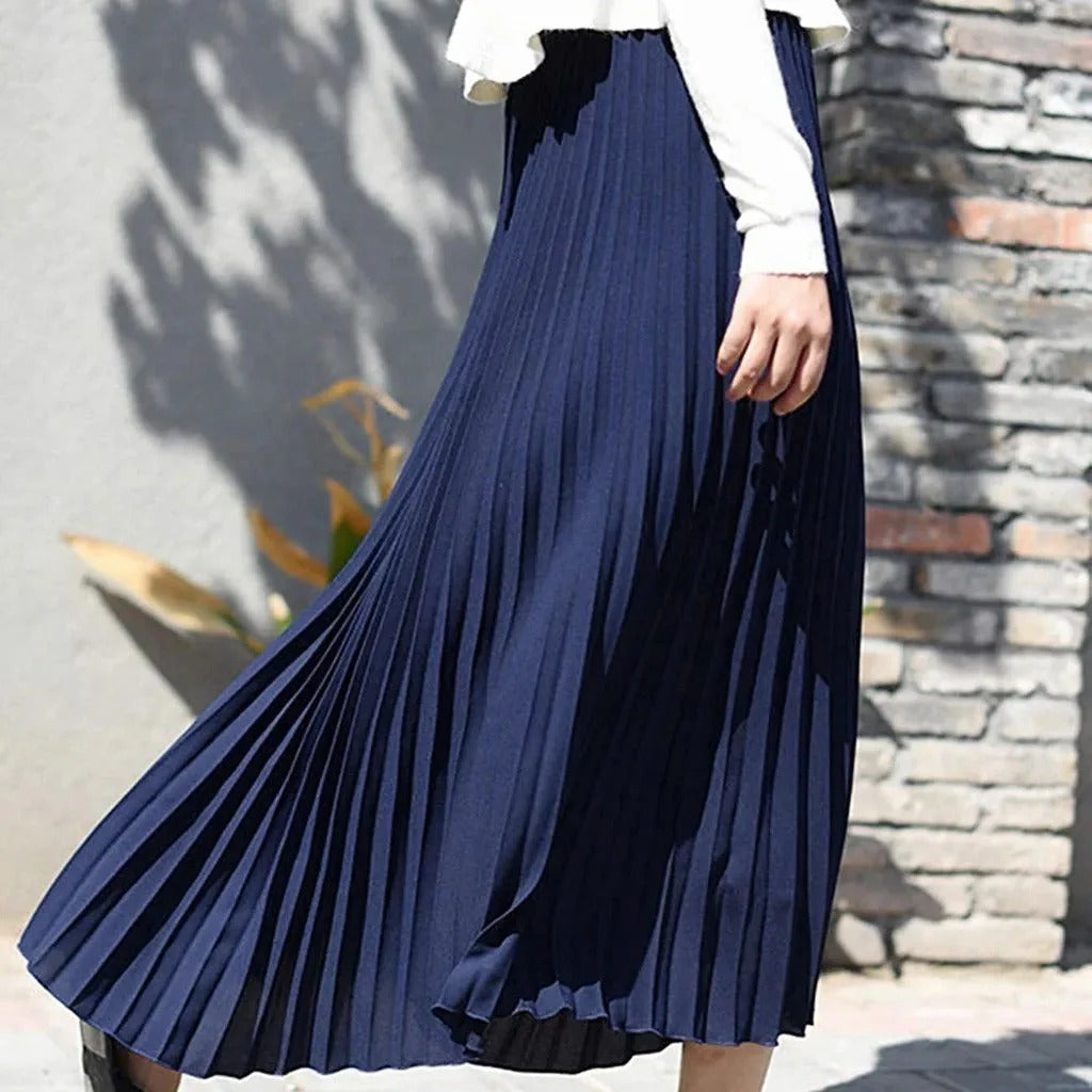 Noemi | Women's Summer Casual Pleated Midi Skirt