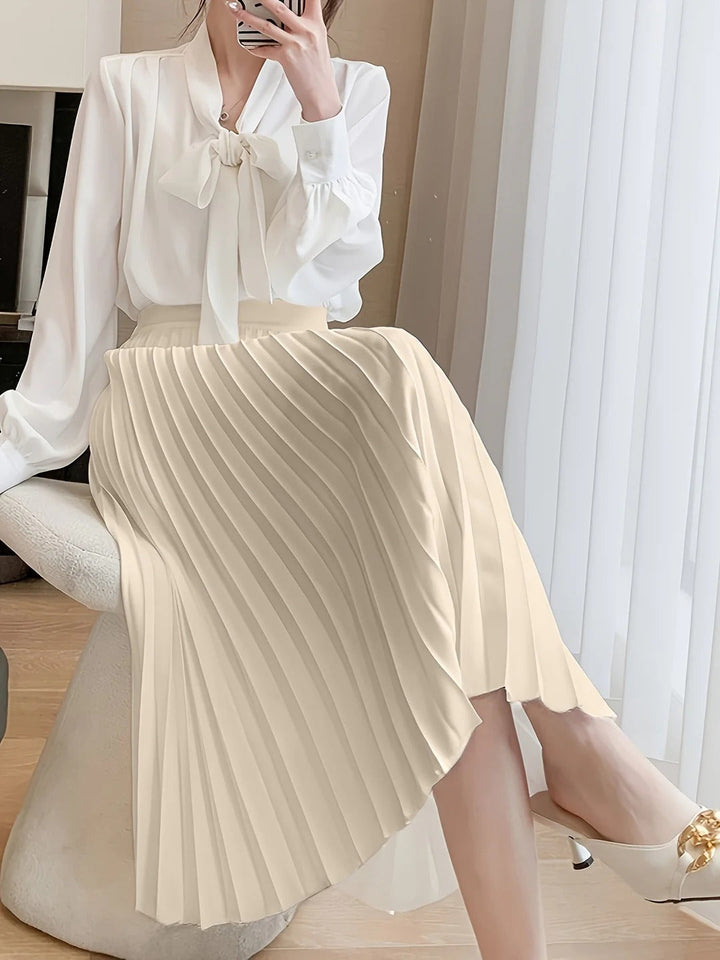 Noemi | Women's Summer Casual Pleated Midi Skirt