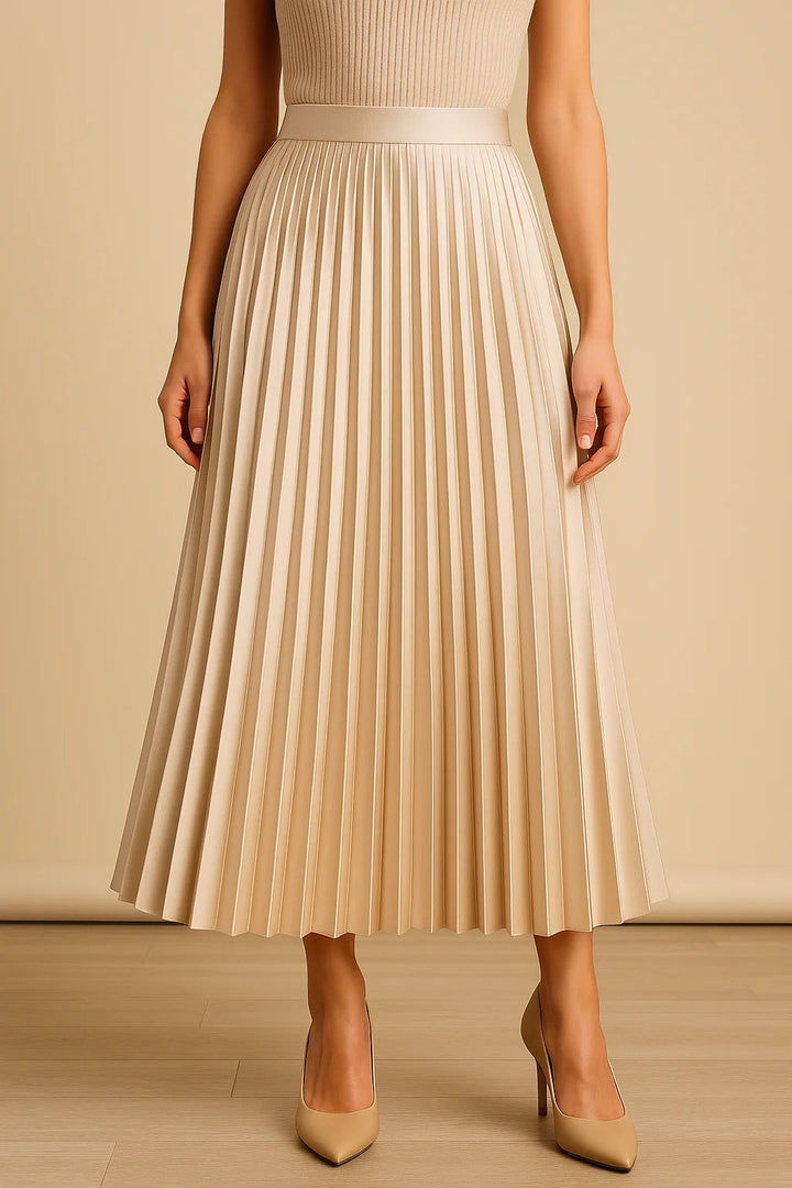 Noemi | Women's Summer Casual Pleated Midi Skirt