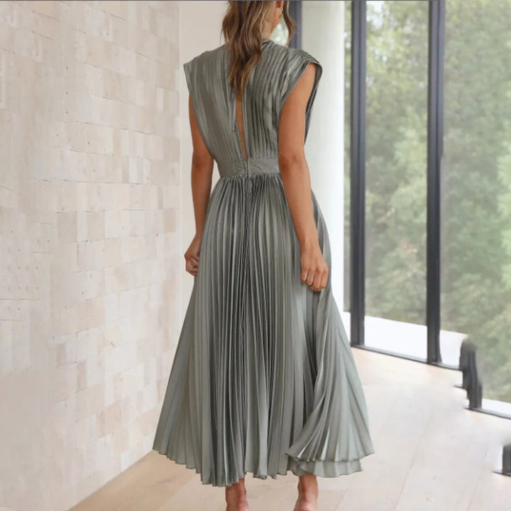 Tabitha | Women's Pleated Wedding Guest Maxi Dress