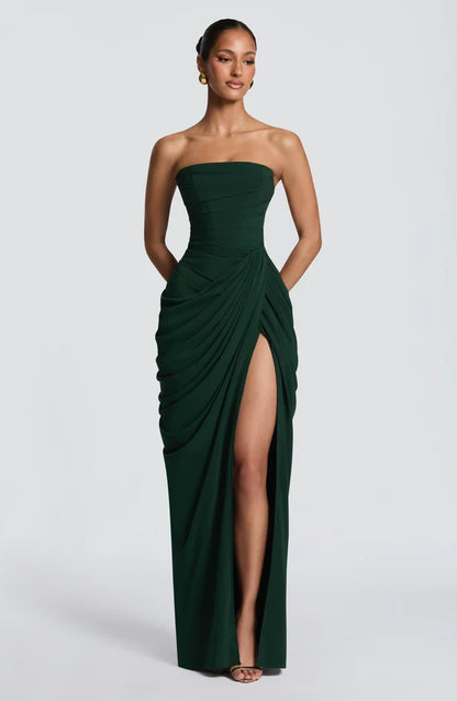 Deborah | Women's Strapless Draped Corset Dress
