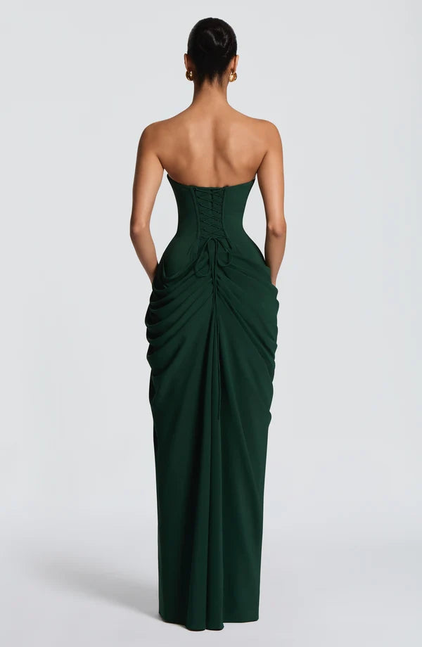 Deborah | Women's Strapless Draped Corset Dress
