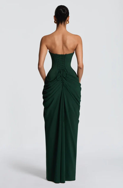 Deborah | Women's Strapless Draped Corset Dress