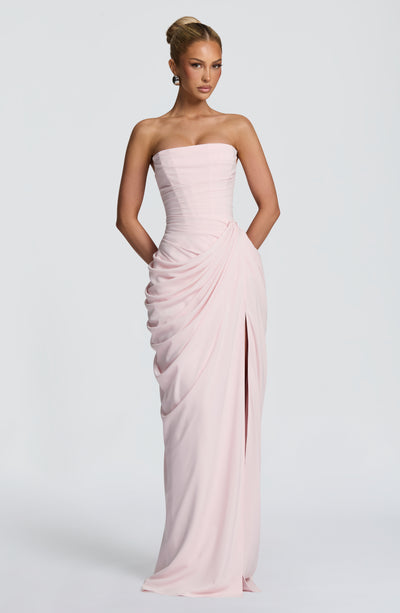 Deborah | Women's Strapless Draped Corset Dress