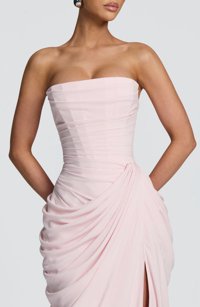 Deborah | Women's Strapless Draped Corset Dress