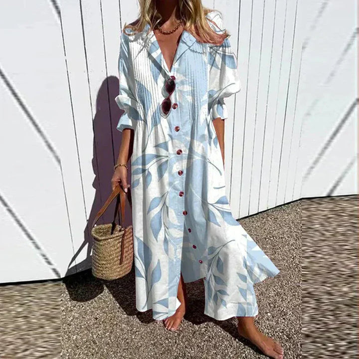 Natasha | Women's Boho Floral Wide Cut Maxi Dress