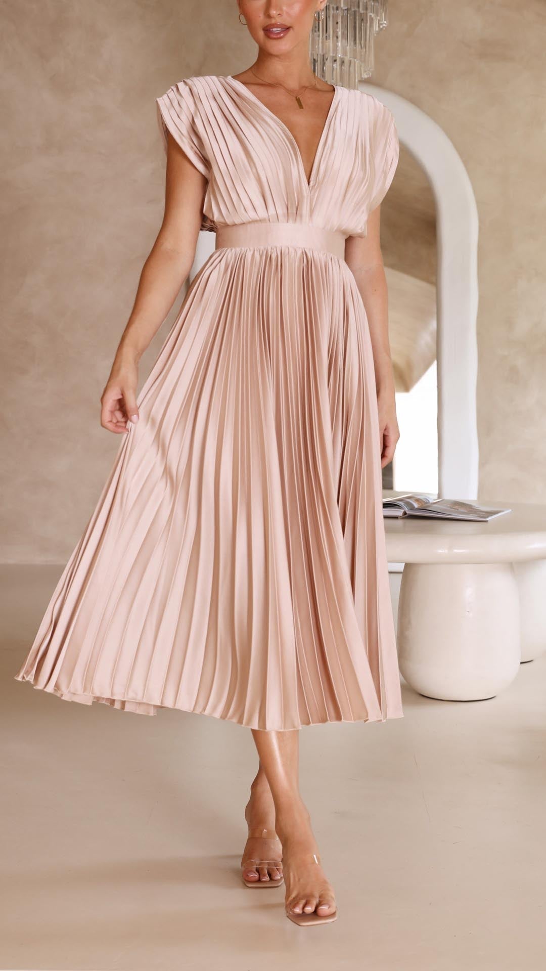Juliet | Women's Pleated Skirt Maxi Summer Dress