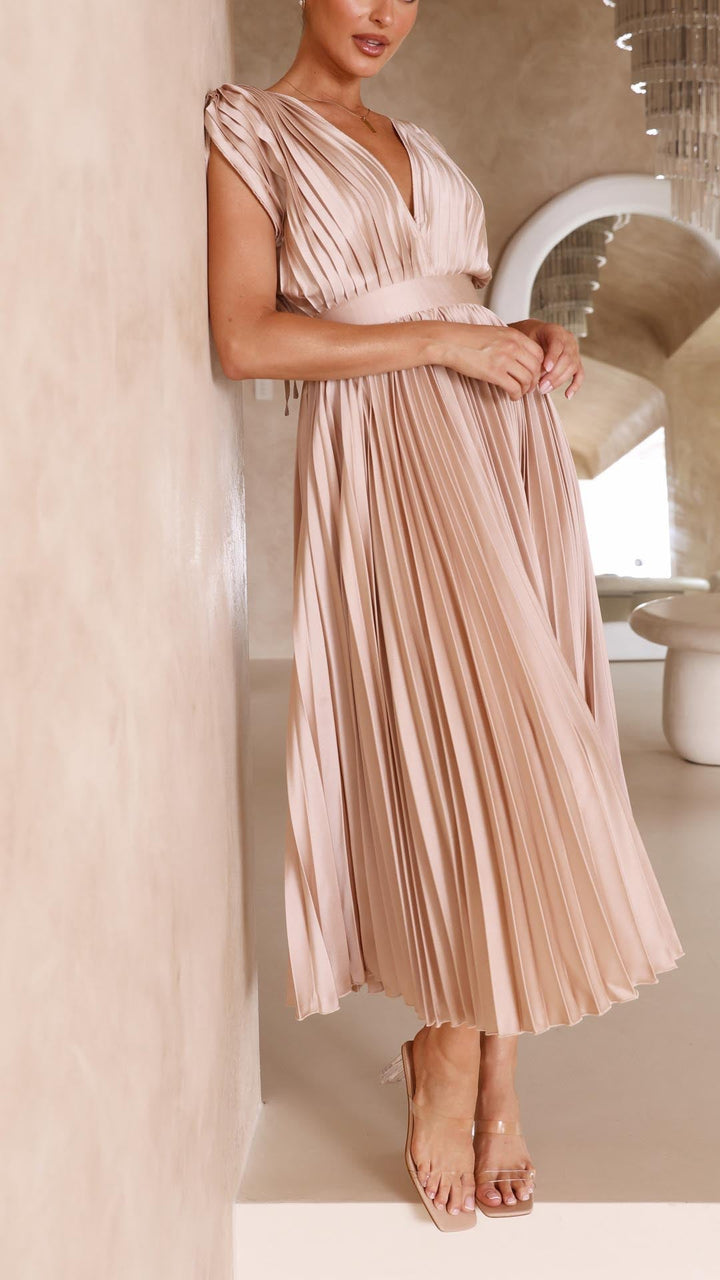 Juliet | Women's Pleated Skirt Maxi Summer Dress