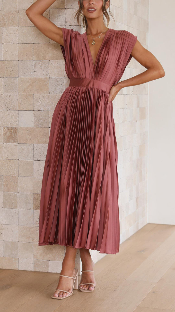 Juliet | Women's Pleated Skirt Maxi Summer Dress
