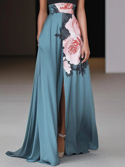 Evelyn | Women's Elegant Sleeveless Floral Maxi Dress