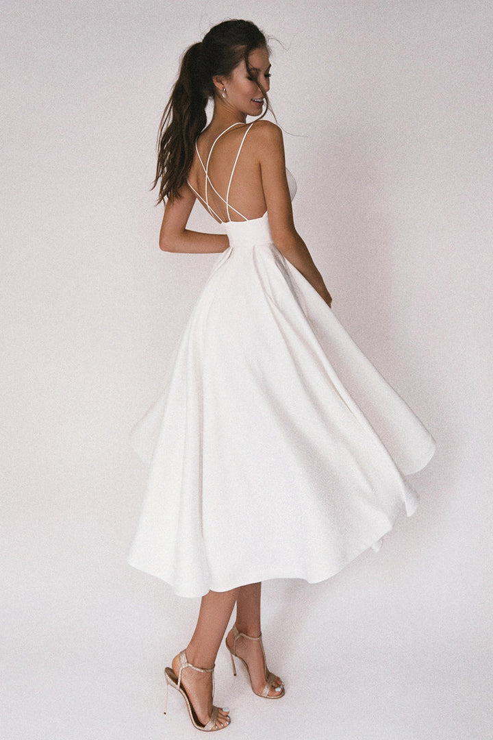 Aria | Women's Evening A-Line Midi Dress