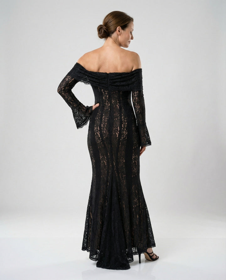 Amara | Women's Off-Shoulder Wedding Guest Maxi Dress