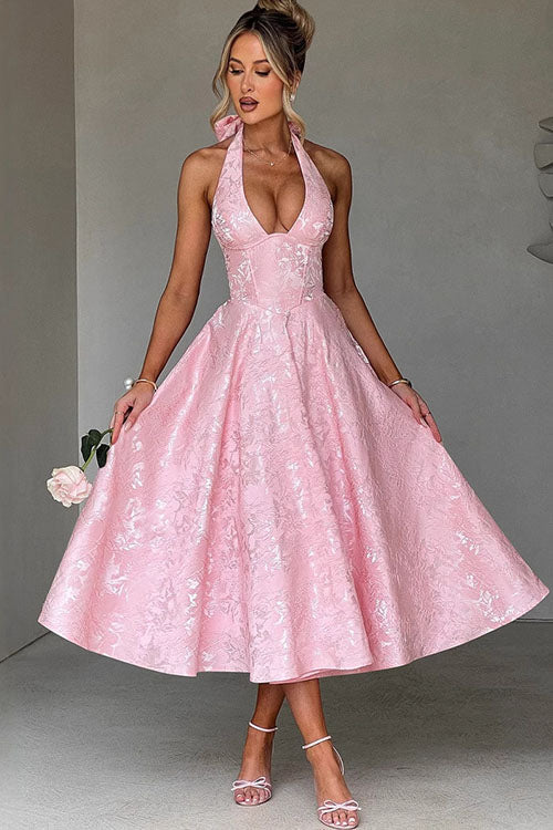 Caroline | Women's Elegant A-line Wedding Guest Dress