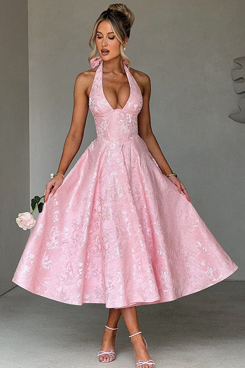 Caroline | Women's Elegant A-line Wedding Guest Dress