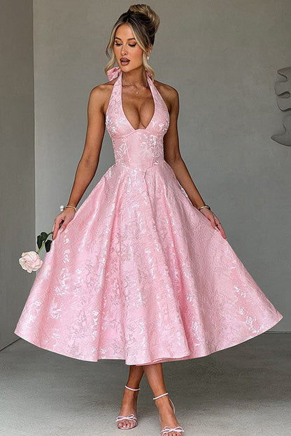 Caroline | Women's Elegant A-line Wedding Guest Dress