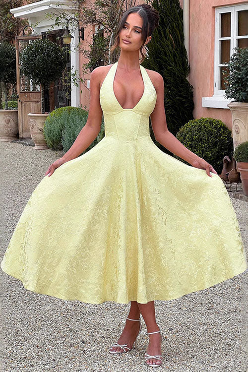 Caroline | Women's Elegant A-line Wedding Guest Dress