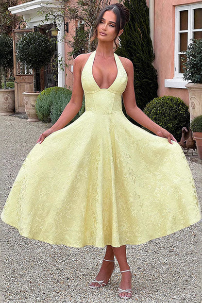 Caroline | Women's Elegant A-line Wedding Guest Dress