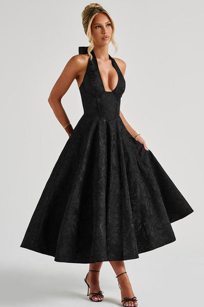 Caroline | Women's Elegant A-line Wedding Guest Dress