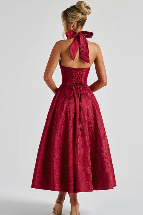 Caroline | Women's Elegant A-line Wedding Guest Dress