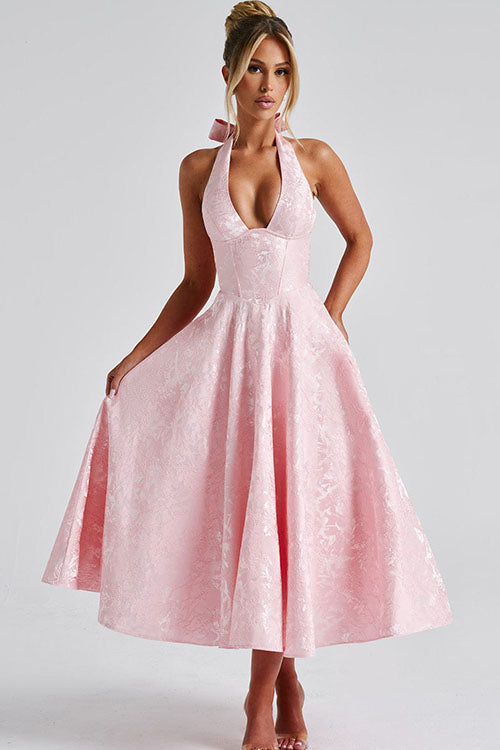 Caroline | Women's Elegant A-line Wedding Guest Dress