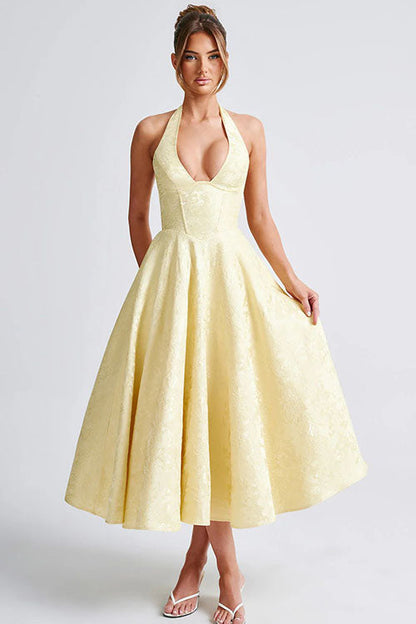 Caroline | Women's Elegant A-line Wedding Guest Dress